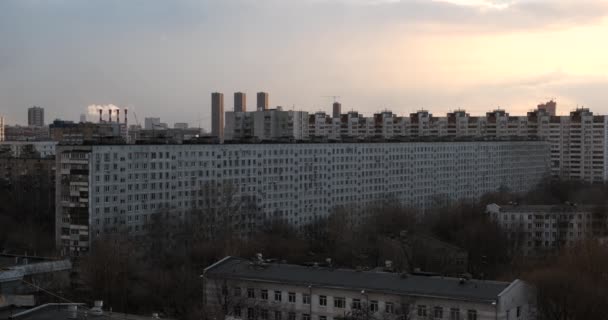 Sleeping Area Moscow Vdnh Sunset — Stock Video