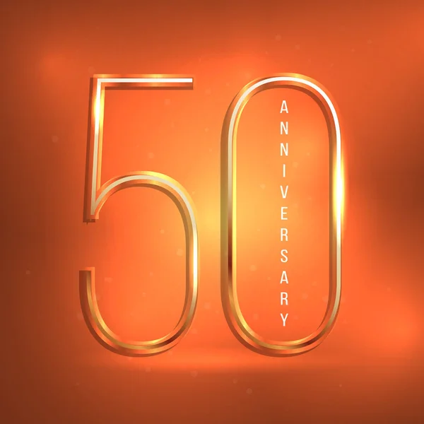 50 Jahre Jubiläumsfeier. Logo zum 50. Jahrestag. — Stockvektor