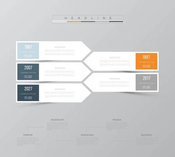 Plantilla de infografía vectorial. Concepto de negocio con 5 opciones. Para contenido, diagrama, diagrama de flujo, pasos, partes, infografías de la línea de tiempo, diseño del flujo de trabajo, gráfico . — Archivo Imágenes Vectoriales