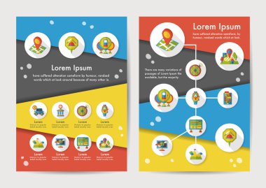 Uzun Gölge, eps10 konumu Icons set