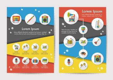 Uzun Gölge, eps10 müzik Icons set