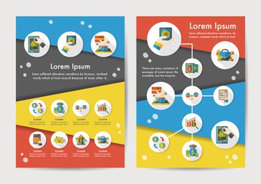 Uzun Gölge, eps10 mali Icons set