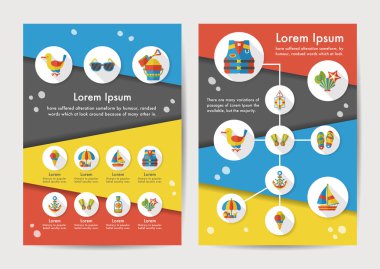 Uzun Gölge, eps10 yaz Icons set