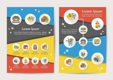 Simgeler alışveriş uzun gölge, eps10 ayarla