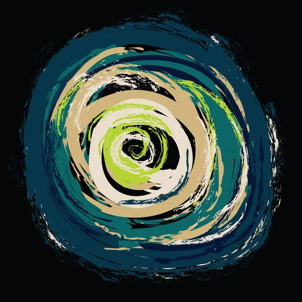 Vektör renkli soyut girdap fırça arka plan boya