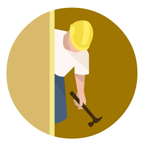 Oluşturucusu'nu veya marangoz ev yenileme yapıyor çekiç ile