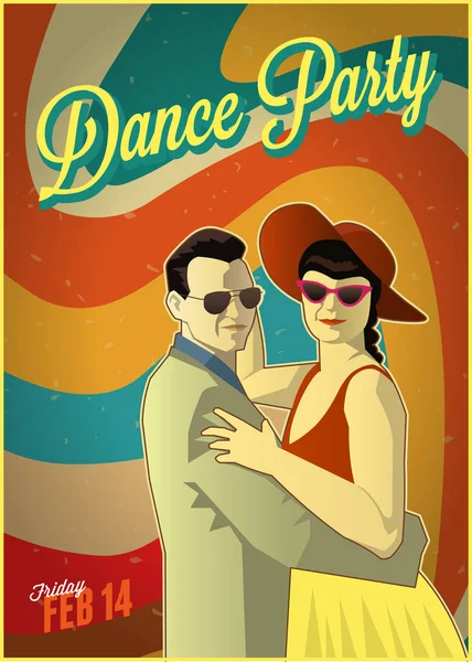 Retro dans partisi poster