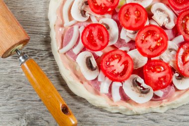 Pizza, gıda, yemek, madde, yuvarlak, yemek