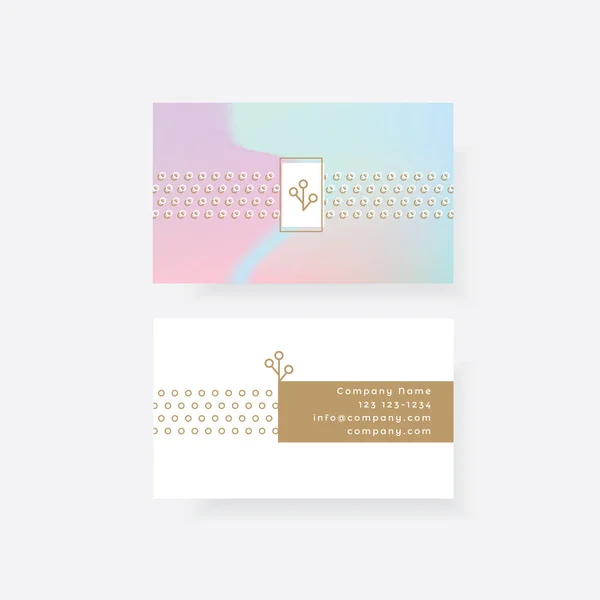 Feminine business card Stock Vector