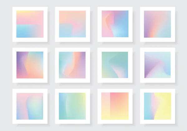 Holographic gradient collection Royalty Free Stock Vectors