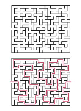 Vektör oyun labyrinth.