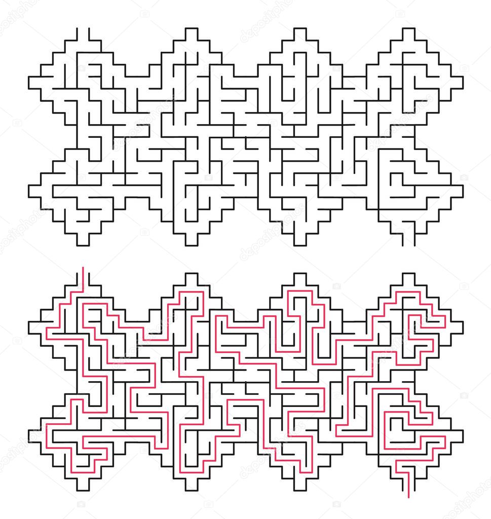 Vector game labyrinth.