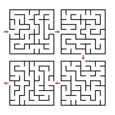 Vektör labirent 70.