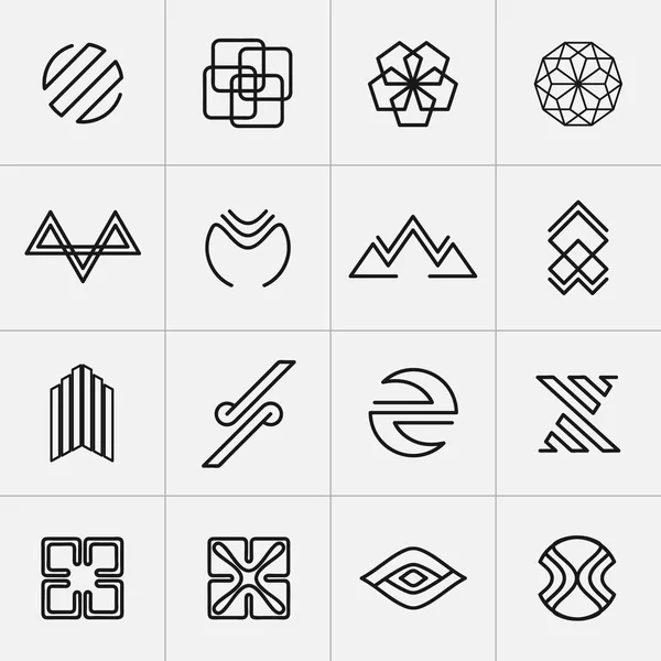 Vector geometrische emblemen. — Stockvector