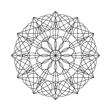Vektör mandala süsleme.
