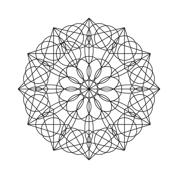 Vector mandala ornament. — Stock Vector