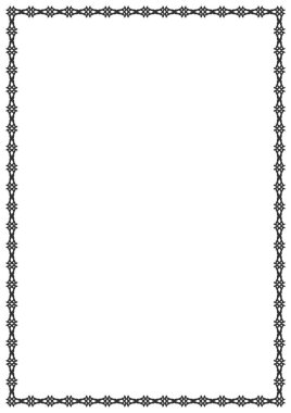 Dekoratif kenarlık çerçevesi.
