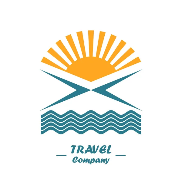 Abstraktní cestování logo. — Stockový vektor