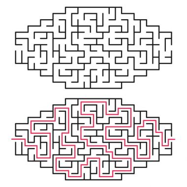 Vektör labirent 143.