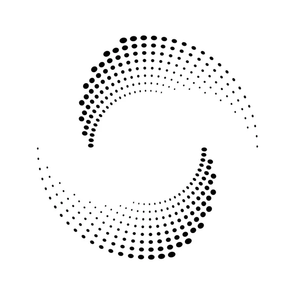 Halftone dots circle texture. — Stock Vector