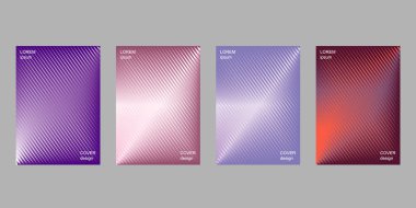 Kapak tasarım şablonu, degrade arka plan.