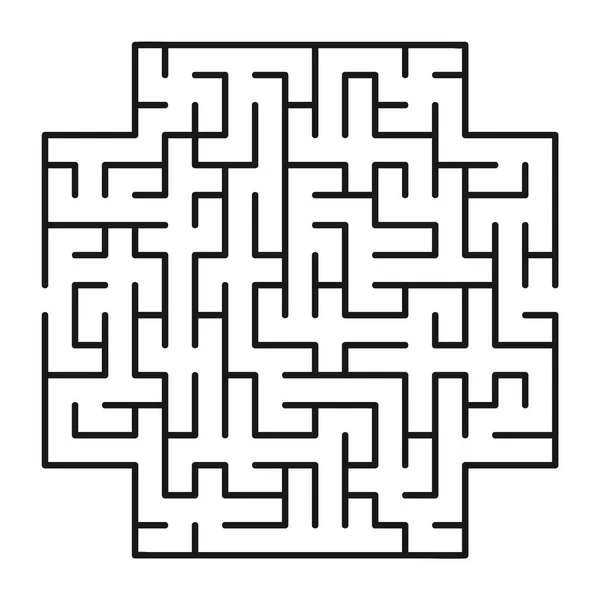 Labirinto abstrato / labirinto com entrada e saída . —  Vetores de Stock