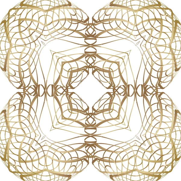 Geometrisches Nahtloses Muster Abstrakte Kreative Goldhintergrund Vektor Modernes Design Hintergrund — Stockvektor