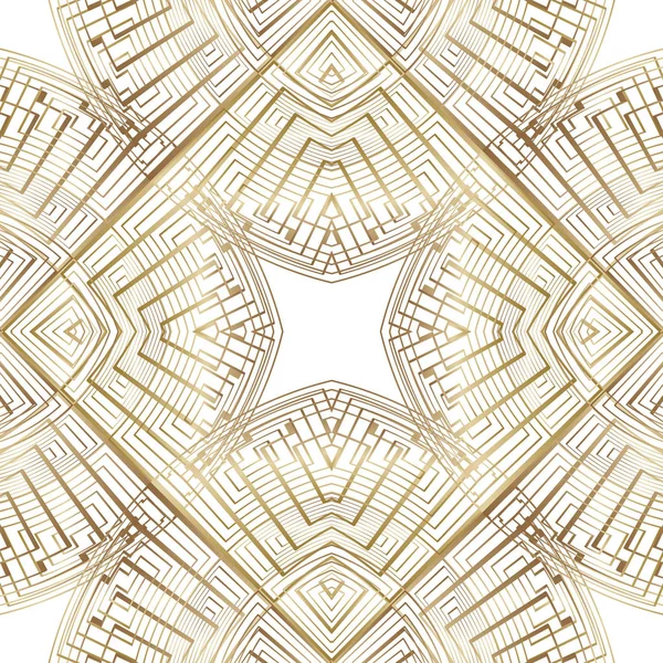 Patrón Geométrico Sin Costura Fondo Abstracto Vectorial Patrón Oro Creativo — Vector de stock