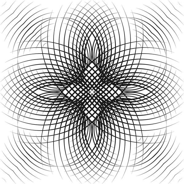 Soyut Geometrik Desen Vektör Modern Tasarım Yaratıcı Siyah Çizgiler Arka — Stok Vektör
