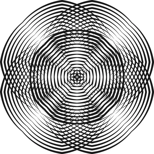 Анотація Напівтонових Ліній Геометричного Фону Творчий Чорно Білий Візерунок Векторна — стоковий вектор