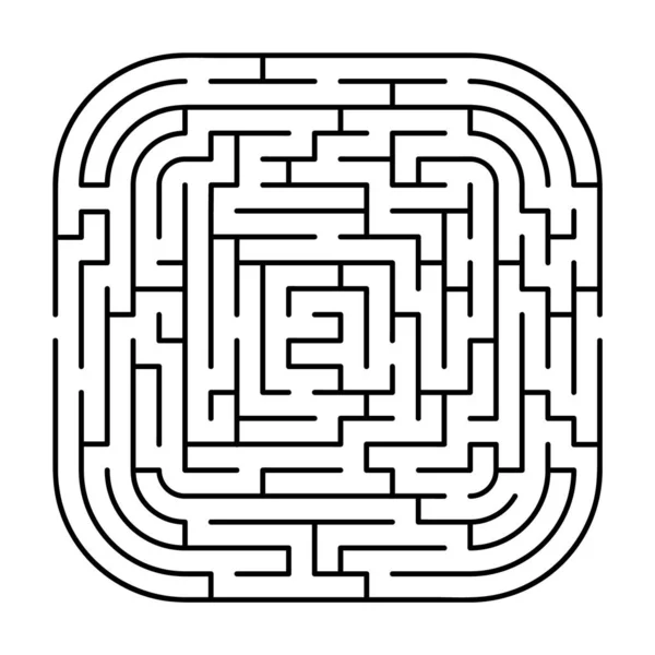 Abstrakt Labyrint Med Ingång Och Utgång Vektorlabyrint 278 — Stock vektor