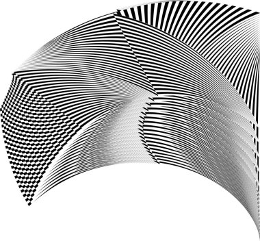 Soyut yarım ton çizgileri arka plan, metalik efekt geometrik dinamik desen, kart, kapak, poster, dekorasyon için modern tasarım dokusu.