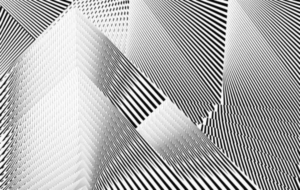Fond Abstrait Lignes Demi Teintes Motif Dynamique Géométrique Texture Design — Photo