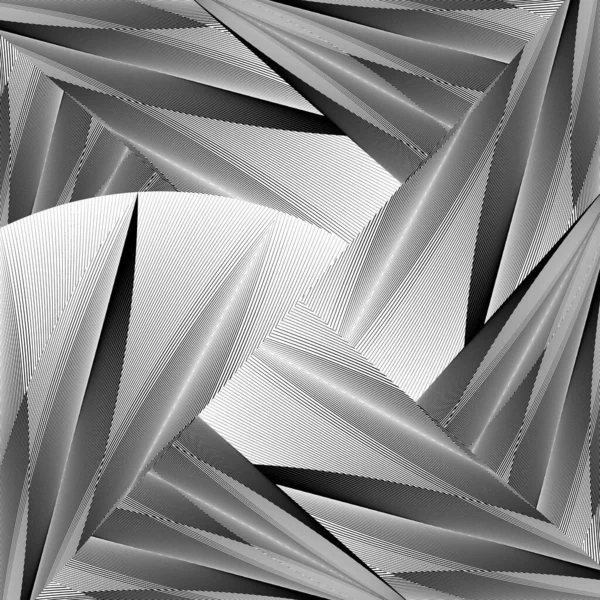 アブストラクトハーフトーンライン花の背景 創造的な幾何学的な動的植物パターン ベクトル現代的なデザインテクスチャ — ストックベクタ