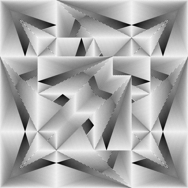 Abstrakte Halbtonlinien Hintergrund Geometrisches Dynamisches Muster Vektor Moderne Design Textur — Stockvektor