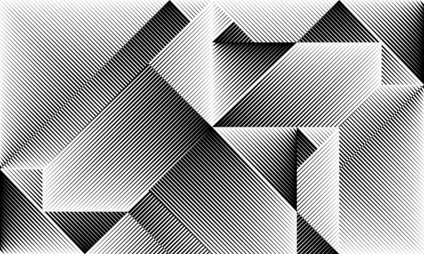 Abstrakte Halbtonlinien Hintergrund Geometrisches Dynamisches Muster Vektor Modernes Design Textur — Stockvektor