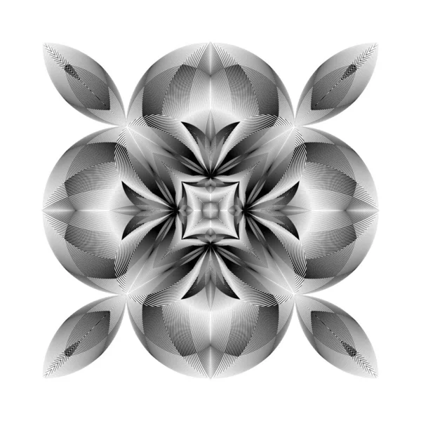 Abstract Geometrisch Patroon Ornament Creatieve Halftoon Lijnen Achtergrond Vector Modern — Stockvector