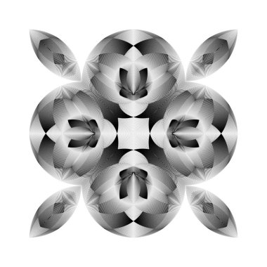 Soyut geometrik desen, süs, yaratıcı yarım ton çizgileri arka plan, vektör modern tasarım dekoratif element.