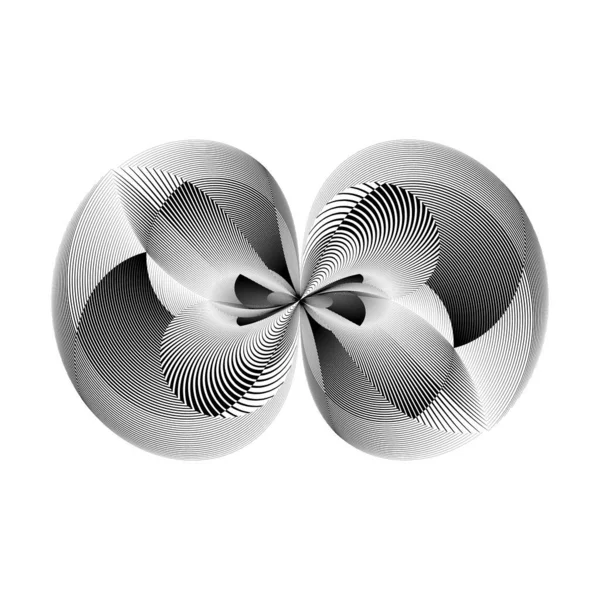 Motif Géométrique Abstrait Ornement Fond Lignes Créatives Demi Teintes Élément — Image vectorielle