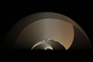 Soyut altın desenler, yarım ton çizgiler arka plan, kart, kapak, poster, dekorasyon için vektör modern tasarım dokusu.