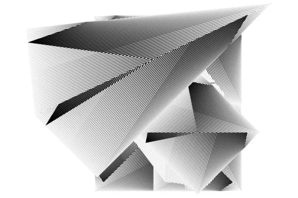 Fondo Líneas Medio Tono Abstracto Patrón Dinámico Geométrico Vector Moderno — Vector de stock