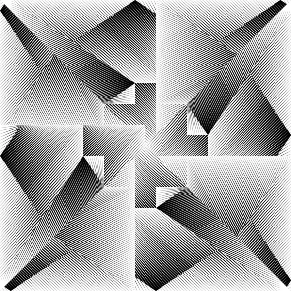 Abstract Halftone Lines Background Geometric Dynamic Pattern Vector Modern Design — Stock Vector