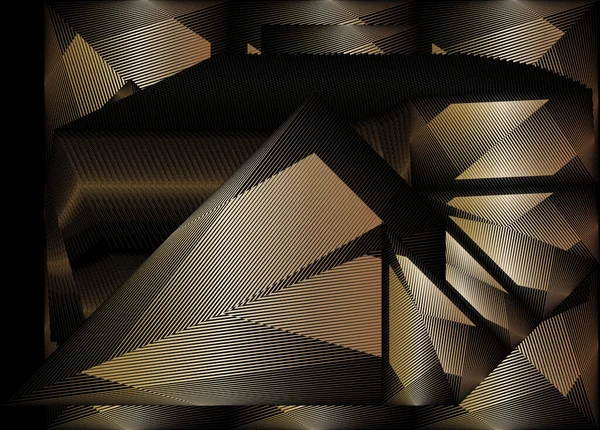 Abstraktes Goldmuster Halbtonlinien Dynamischer Hintergrund Vektor Modernes Design Textur Für — Stockvektor