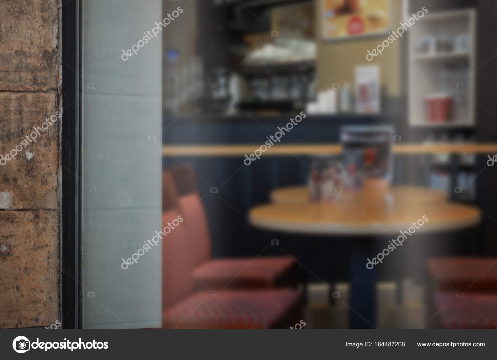 Download Coffee Shop Glass Door Mockup Empty Space On Window For Add Logo Stock Photo Image By C Vlado85 164487208