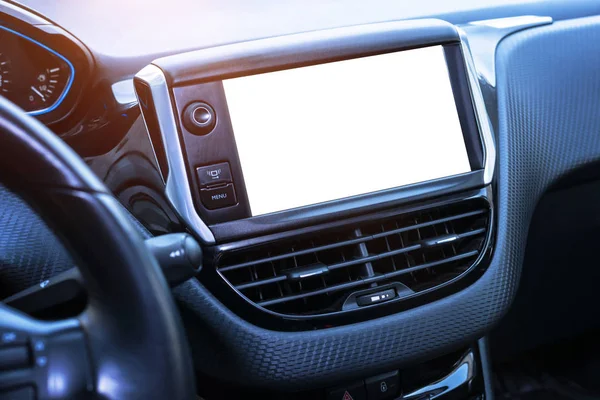 Car Navigation System Display Isoalted Mockup — Stock Photo, Image