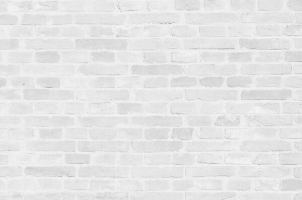 White brick wall texture background close-up