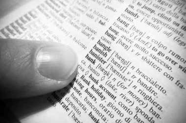 bir sözlük banka haber odaklanmak