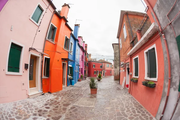 Wide view from the Burano island, Venice — Stock Photo, Image