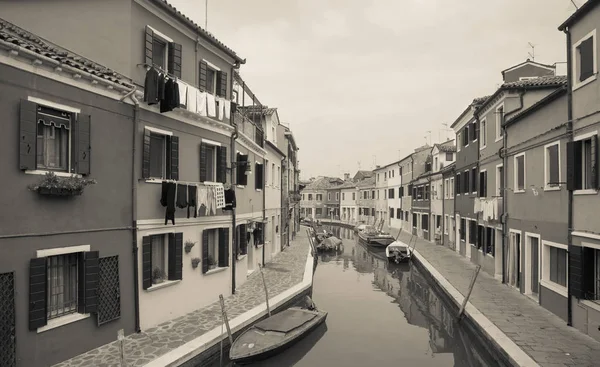 Blick von der Insel Burano, Venedig (Vintage-Effekt)) — Stockfoto