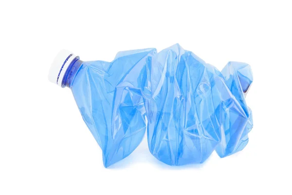 Empty Blue used water bottle for recycling — Stock Photo, Image